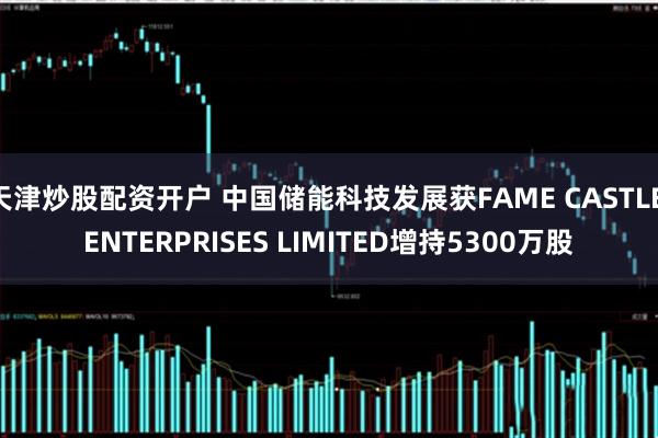 天津炒股配资开户 中国储能科技发展获FAME CASTLE ENTERPRISES LIMITED增持5300万股